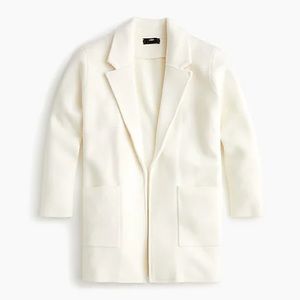 NWT J. Crew Sophie sweater blazer in Ivory